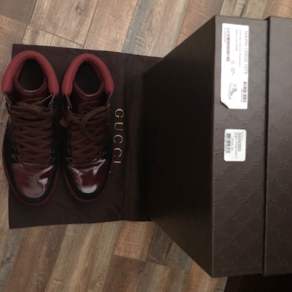 Authentic Gucci Hi-Top Sneakers - Picture 7 of 8